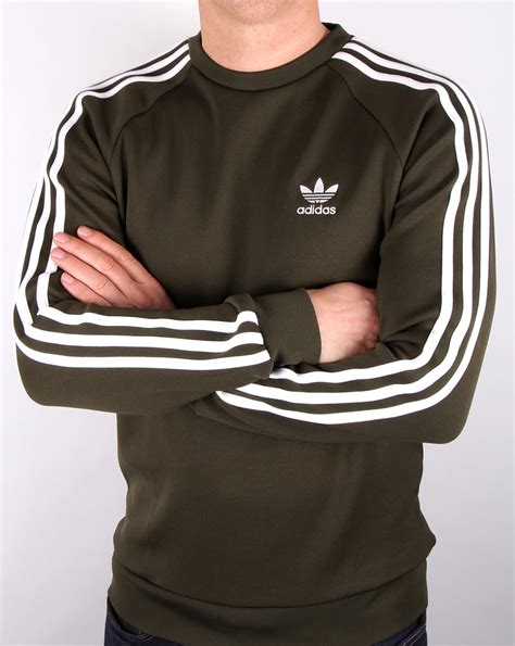 adidas crew neck grün|adidas originals crew neck sweatshirt.